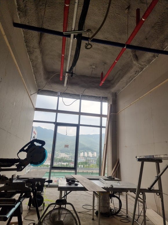 양산 물금 피부관리실 셀프인테리어 공사 시작 전 철거 및 현장 먹작업 기초 단계