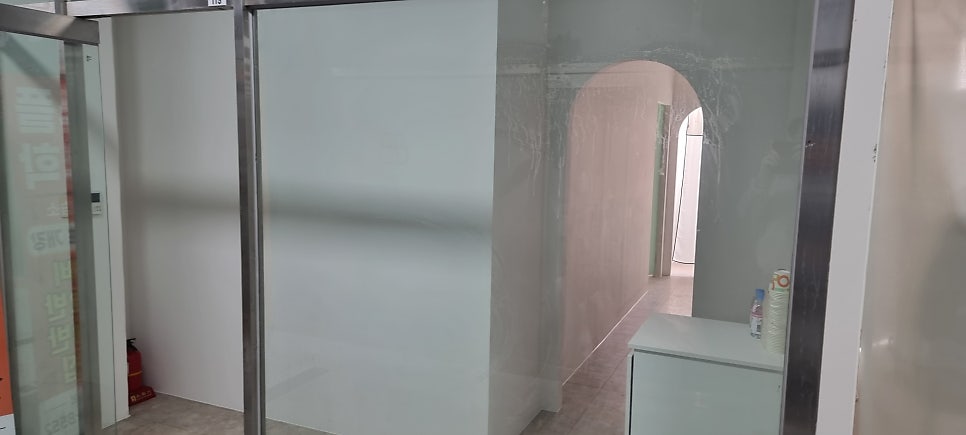 창원 마산회원구 메트로스퀘어6 교습소 공간분리와 아치게이트 목공